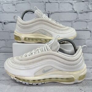 Nike Women's Air Max 97 Size 8.5 Triple White Platinum‎ Shoes 921733-100